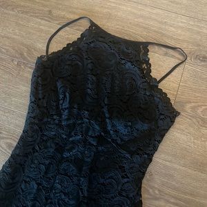 Lace black dress